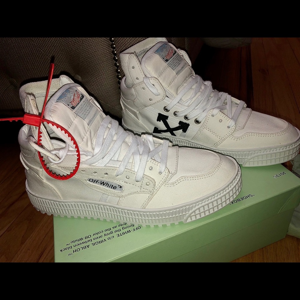 Off White Canvas sneakers